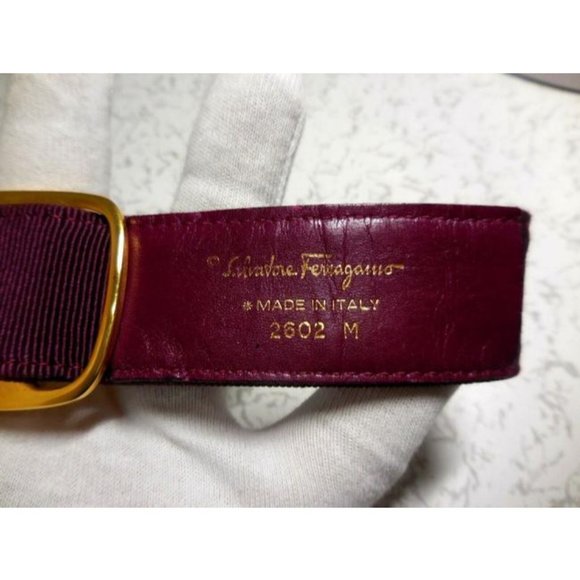 Salvatore Ferragamo VARA Purple Grosgrain Belt main image 8